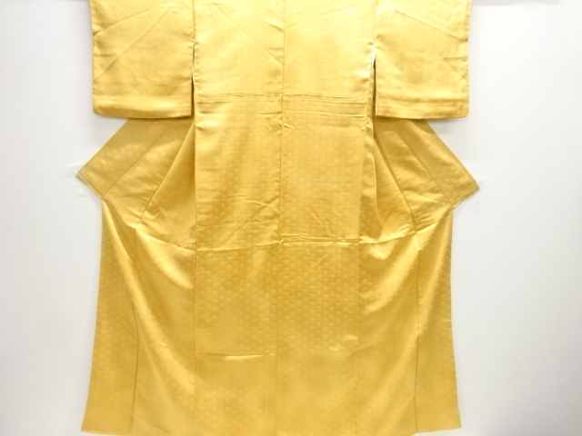 JAPANESE KIMONO / TSUKESAGE IROMUJI / WOVEN KIKU & SEIGAIHA